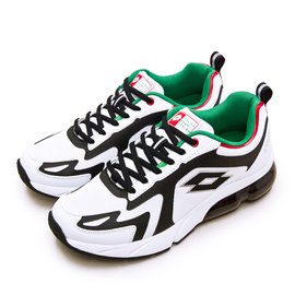 【LOTTO】專業避震氣墊慢跑鞋LT20系列 白黑綠 2398 男