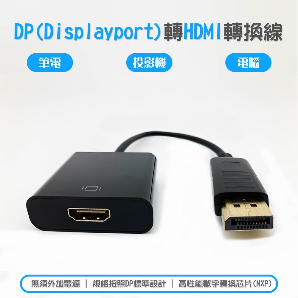 【3C小站】DP轉HDMI線 DP轉換線 DP轉HDMI DPtoHDMI DP轉HDMI轉接頭 HDMI轉DP線