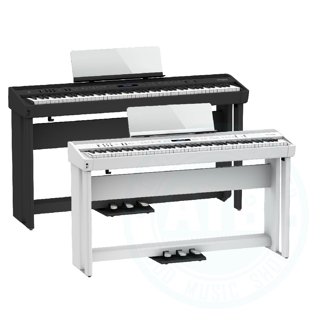 【ATB通伯樂器音響】 Roland / FP90X 88鍵數位鋼琴套組 (2色) (含原廠琴架 三踏板)