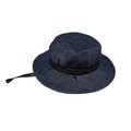 日本AUBE 抗UV登山健行護頸防曬漁夫帽(鐵灰藍)