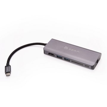 亞果元素 CASA Hub A01 USB 3.1 Type-C 6-in-1 多功能充電傳輸集線器 灰