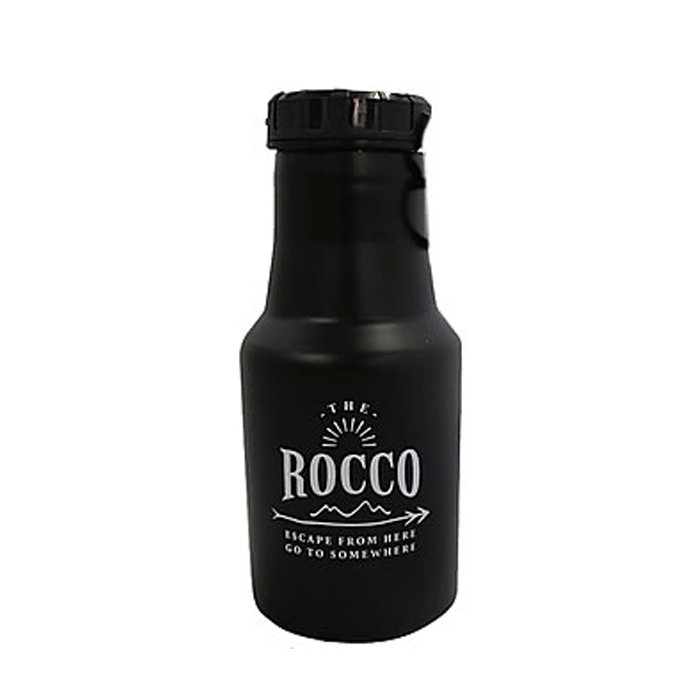 保溫瓶【ROCCO】 One Touch Bottle 保溫瓶350ml(耀石黑) (全新現貨)