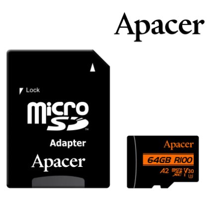 【小樺資訊】 含稅 宇瞻 APACER 記憶卡 64G MicroSDXC C10/適用手機/平板/行車記錄器