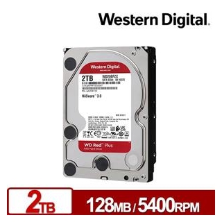 【綠蔭-免運】WD20EFZX 紅標Plus 2TB 3.5吋NAS硬碟