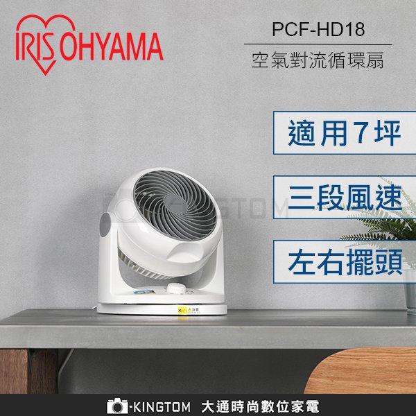 領券現折 IRIS PCF-HD18 空氣對流循環扇 HD18 循環扇 靜音 節電 7坪適用 公司貨 保固一年