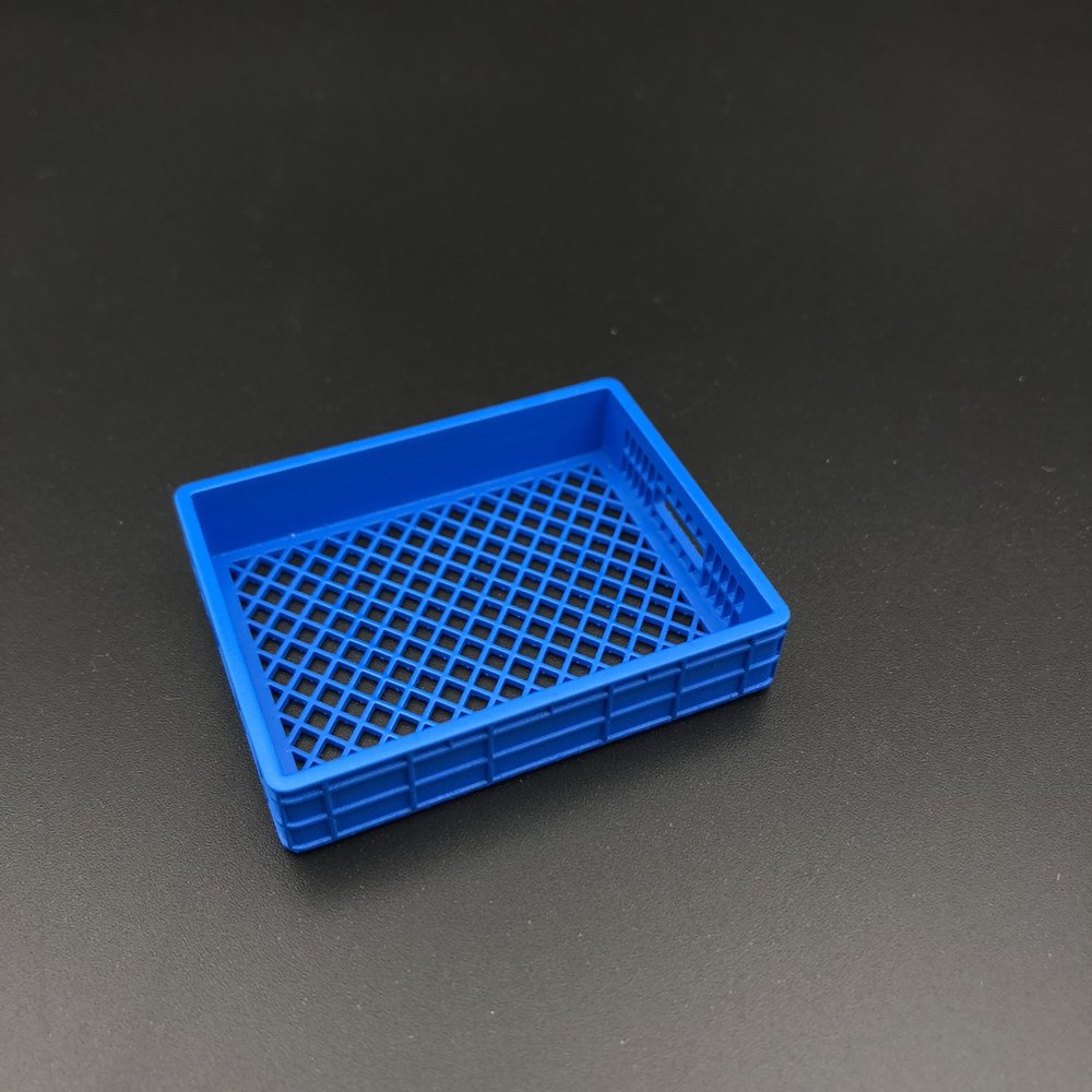 MJ 現貨 Mr.Box 1/12 長方形 塑膠籃 藍色