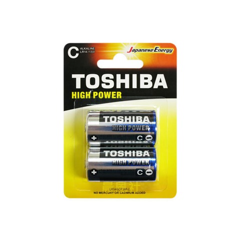 含稅【晨風社】東芝 TOSHIBA 2號 鹼性 電池 (2入)