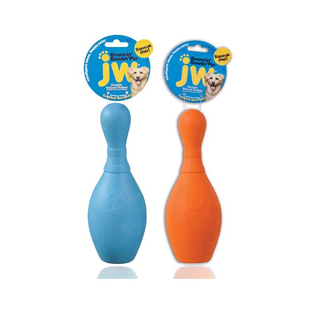 Ω米克斯Ω-美國JW 嗶嗶保齡球（大）DK-43063 顏色隨機出貨~嗶嗶聲 抗憂鬱玩具 狗玩具