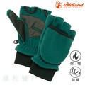 荒野WILDLAND 中性防風保暖翻蓋手套 湖水綠 W2012 保暖手套 刷毛手套 防風手套 OUTDOOR NICE