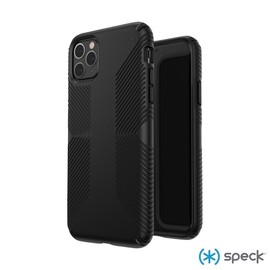 強強滾p-Speck iPhone 11 Pro Max(6.5吋)Presidio Grip抗菌防手滑防摔保護殼 黑色