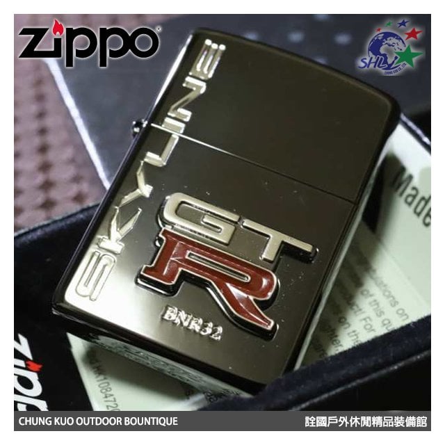 詮國】Zippo 日版經典Skyline GT-R Metal BK 2002年限量GTR-BK - 詮國