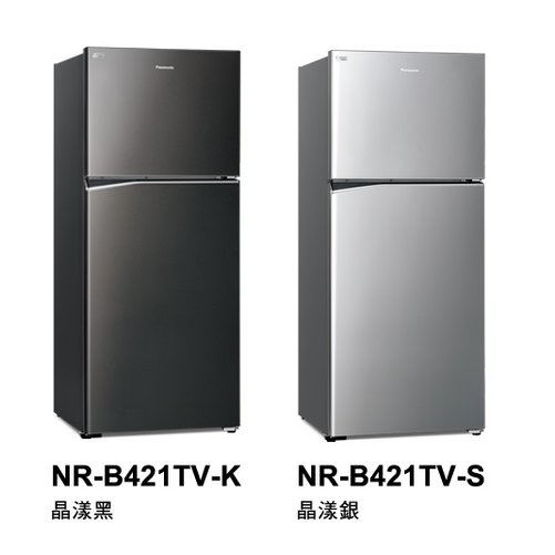 《Panasonic 國際牌》422公升(L) 雙門變頻冰箱 無邊框鋼板系列 NR-B421TV (含標準安裝)