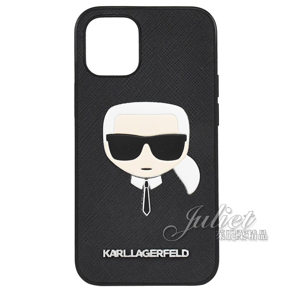 【全新現貨】茱麗葉精品 KARL LAGERFELD Iphone12 mini (5.4吋) 立體公仔手機殼.黑現金價$680