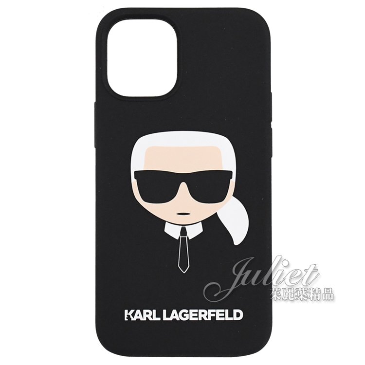 【全新現貨 補15個】茱麗葉精品 KARL LAGERFELD Iphone12 5.4吋 mini卡爾公仔手機殼.黑現金價$680