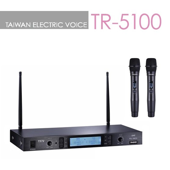 亞洲樂器 TEV TR-5100 UHF 雙頻100CH無線麥克風