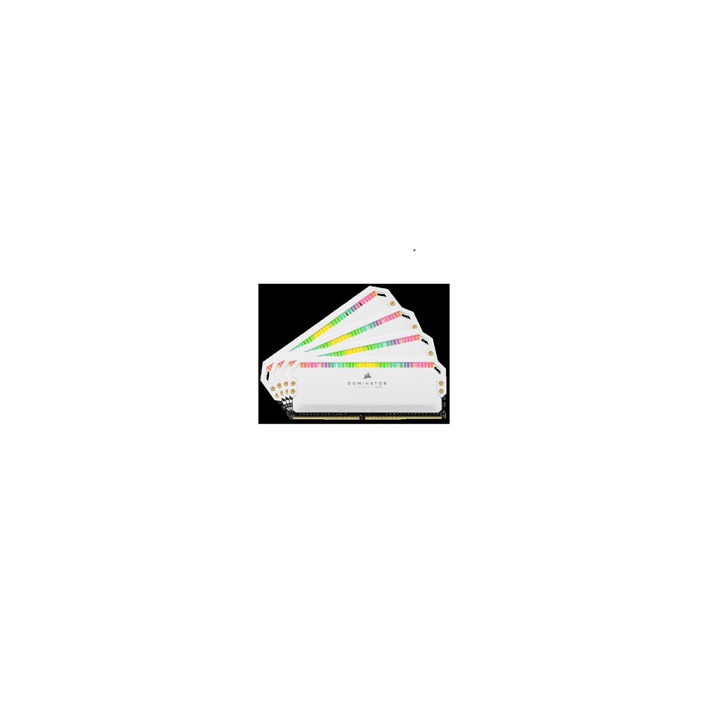 海盜船 CORSAIR DOMINATOR PLATINUM RGB 32GB (4x8GB) DDR4 3600 (PC4-28800) C18W(白色) 記憶體