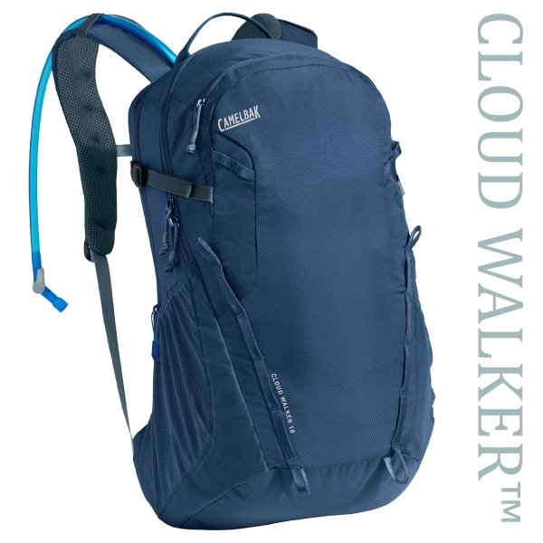 【美國 CAMELBAK】Cloud Walker 18L 登山健行背包(附2.5L水袋)/可當攻頂包.適自行車.越野跑步.登山健行/CB2214401000 深丹寧