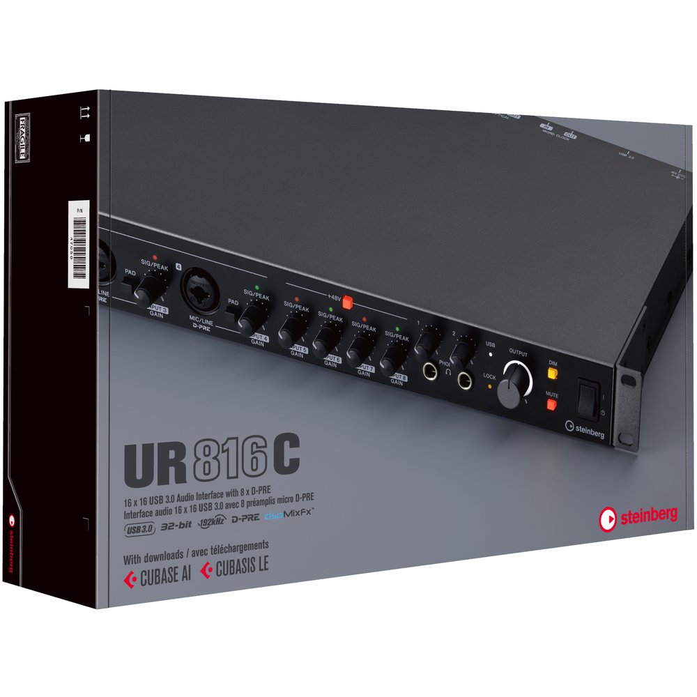 【金聲樂器】Steinberg UR816C 錄音介面 錄音室 音效 USB-C USB3.0