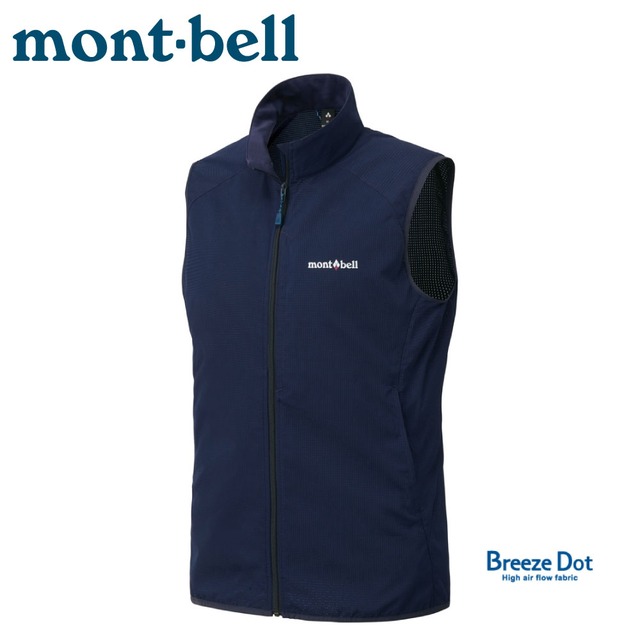 【Mont-Bell 日本 女 O.D.VEST 防潑水背心《夜藍》】1103302/防水/防風/透氣