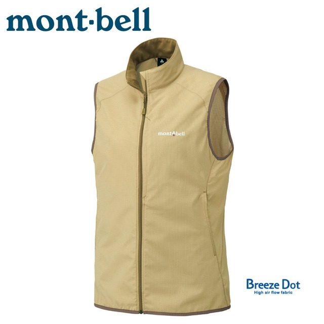 【Mont-Bell 日本 女 O.D.VEST 防潑水背心《淺卡其》】1103302/防水/防風/透氣