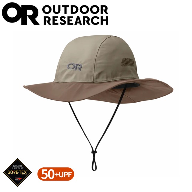 【Outdoor Research 美國 GORE-TEX 防水透氣大盤帽《卡其》】280135/防水圓盤帽/登山健行