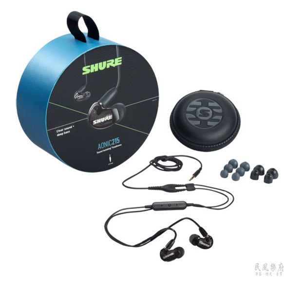 《民風樂府》Shure SE215DYBL+UNI 藍色 耳道式 線控通話耳機