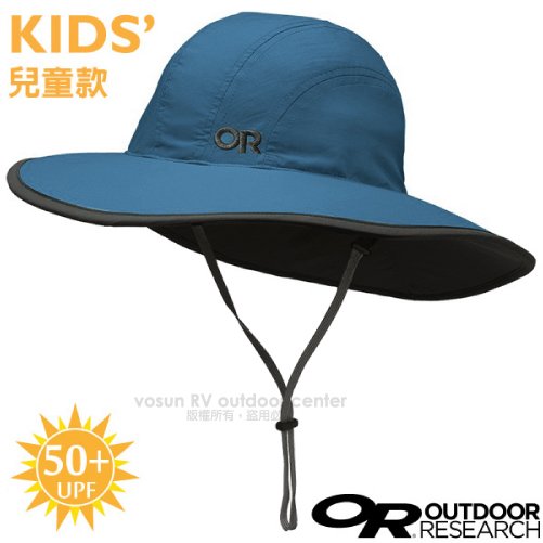 【美國 Outdoor Research】童款 Rambler Sun Sombrero UPF50+ 抗紫外線透氣牛仔大盤帽子.圓盤帽.休閒帽/243464-1856 藍色