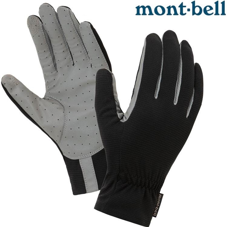 Mont-Bell Cool Gloves 男款 排汗快乾防曬手套 1118304 BK 黑
