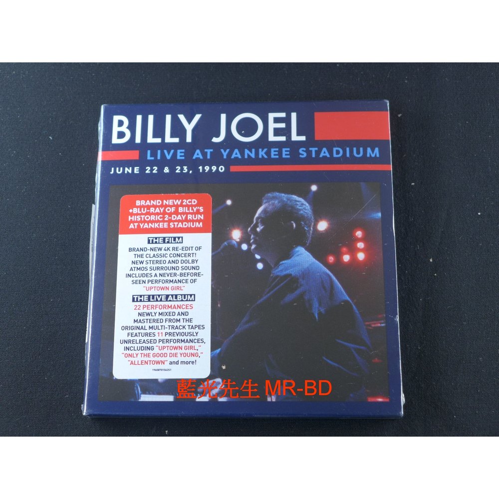 [藍光先生BD] 比利喬 1990 洋基球場 LIVE現場實況 BD+2CD 三碟精裝版 Billy Joel : Live At Yankee Stadium