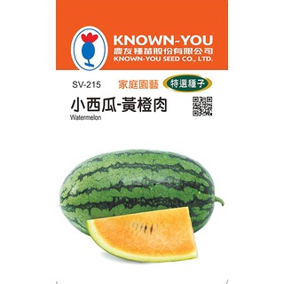 《農友種苗》特選蔬果種子 SV-215小西瓜 (黃橙肉)