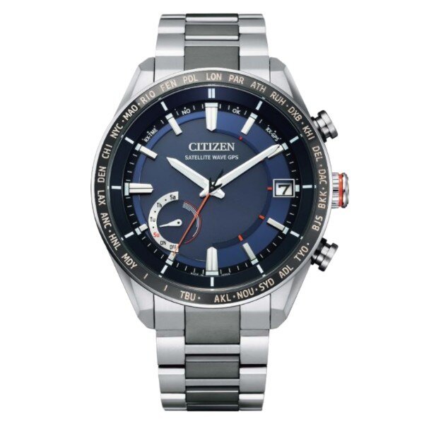 citizen 星辰 cc 3085 51 l 時尚光動能 gps 衛星對時腕錶 藍面 43 5 mm