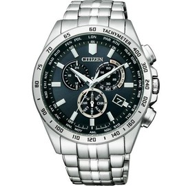 CITIZEN 星辰錶 CB5870-91L Gent's時尚男錶 光動能電波三眼腕錶/ 43mm