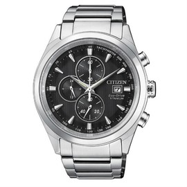 CITIZEN 星辰錶 CA0650-82F 商務時尚光動能計時鈦金屬腕錶 /黑面 43mm