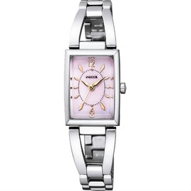 CITIZEN 星辰錶 NEW WICCA系列 KF7-511-91 甜蜜公主系列太陽能腕錶 /粉紅面 17x24mm