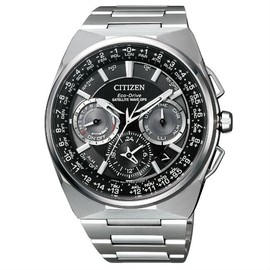 CITIZEN 星辰錶 CC9009-81E 鈦金屬航空飛行GPS衛星光動能腕錶 /黑面 46mm