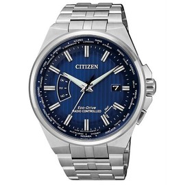 CITIZEN 星辰錶 CB0160-51L 紳士風光動能電波腕錶 /藍面 42mm