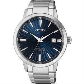 CITIZEN 星辰錶 NJ2180-89L GENT'S 放射狀鈦金屬腕表 /藍x銀 40.5mm