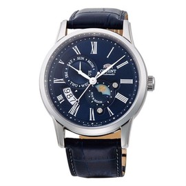 Orient 東方錶 SAK00005D(SUN&amp;MOON系列)新日月相錶機械腕錶 / 藍面 43mm