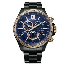 CITIZEN 星辰錶 CB5837-88L Gent's 時尚男錶/ 時尚型男光動能電波對時三眼腕錶 45mm
