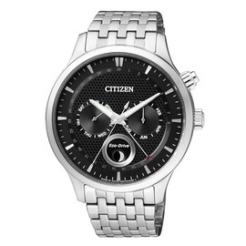 CITIZEN 星辰錶 AP1050-56E 光動能月相盈虧顯示腕錶 /黑面 42mm