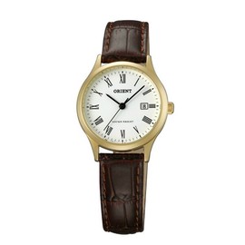 Orient 東方錶 香檳金羅馬字復古腕錶 FSZ3N009W / 白面 28mm