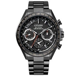 CITIZEN星辰錶 CC4014-62E 時尚鈦金屬GPS衛星對時光動能腕錶/黑面 44.3mm