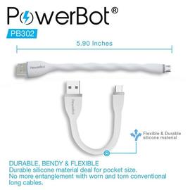美國Soundbot - Powerbot-Micro USB-快速充電線-PB302-快充線2.4A - E4 強強滾