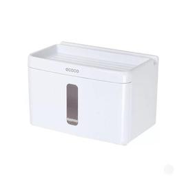 ecoco 多功能置物衛生紙盒 防水衛生紙盒 淋水不濕紙巾 黏貼式固定 不傷牆壁 強強滾