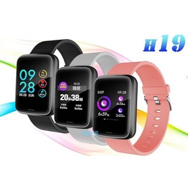矽膠錶帶 HANLIN-H19 手錶錶帶 智能手錶 防水防汗 粉紅/藍綠/紫 vs 小米 三星門鎖
