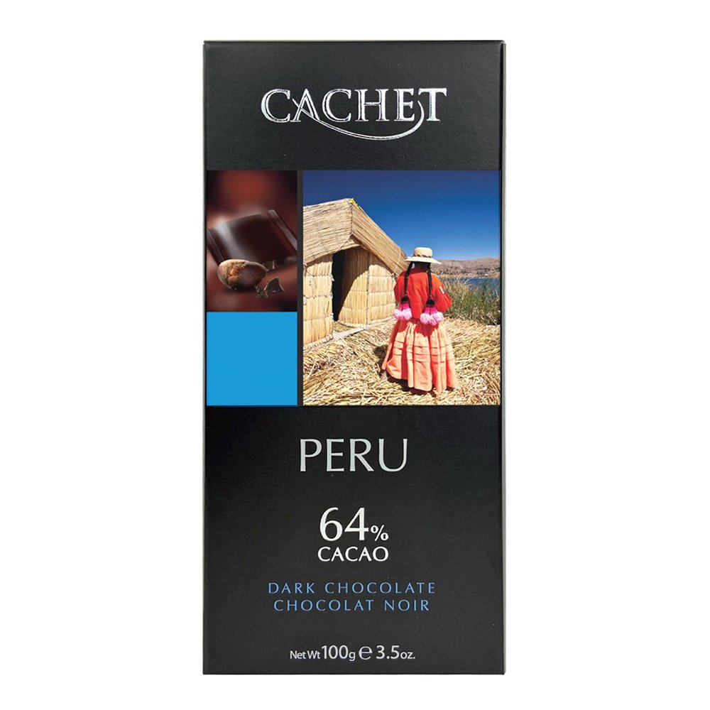 【買三送一、贈品隨機】凱薩64%秘魯可可豆醇黑巧克力100G