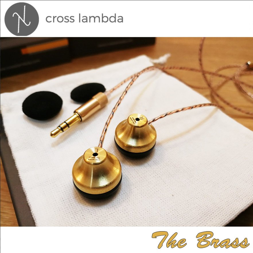 志達電子 泰國Cross Lambda audio The Brass 平頭塞耳機 訊源端2.5MM