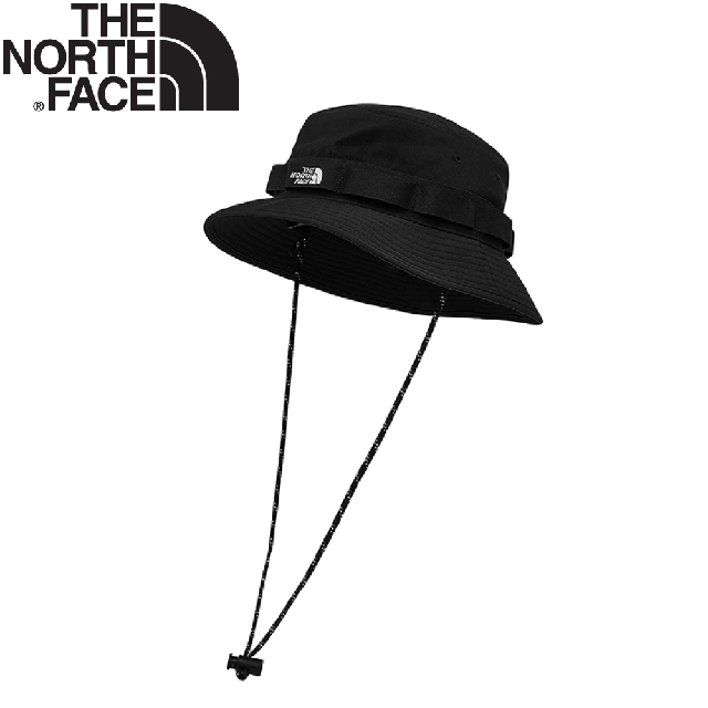 【The North Face 抗UV透氣排汗漁夫帽《黑》】3VWA/防曬帽/遮陽帽/登山/露營