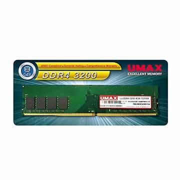 UMAX 桌上型記憶體 DDR4 3200 8GB 1024X8 ( DDR4 3200 8GB 1024*8 )