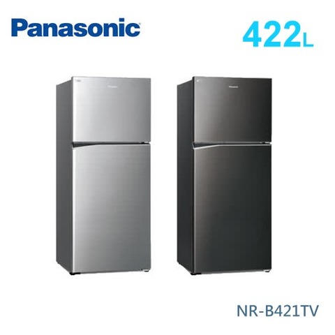 【佳麗寶】-留言加碼折扣(Panasonic國際牌)422公升雙門冰箱 NR-B421TV